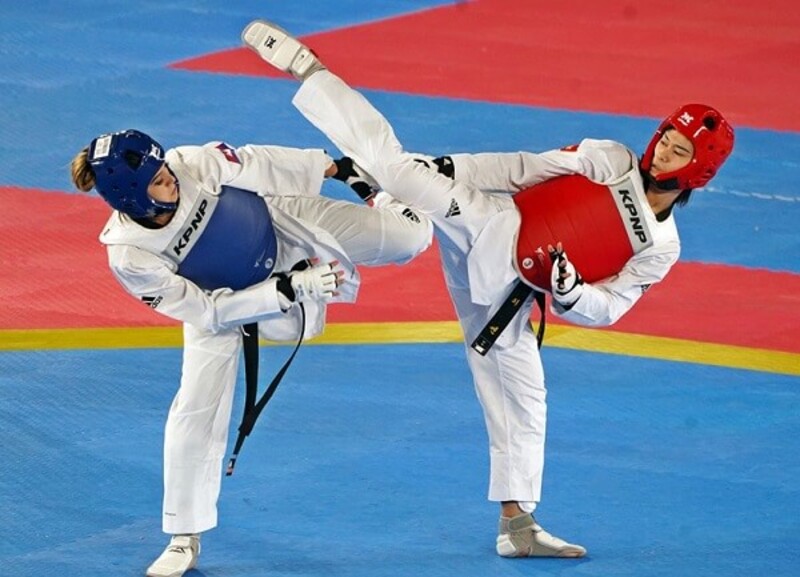 Taekwondo là môn võ thuật Hàn Quốc nổi bật với kỹ thuật đá nhanh, đẹp mắt và tinh thần kỷ luật cao. 